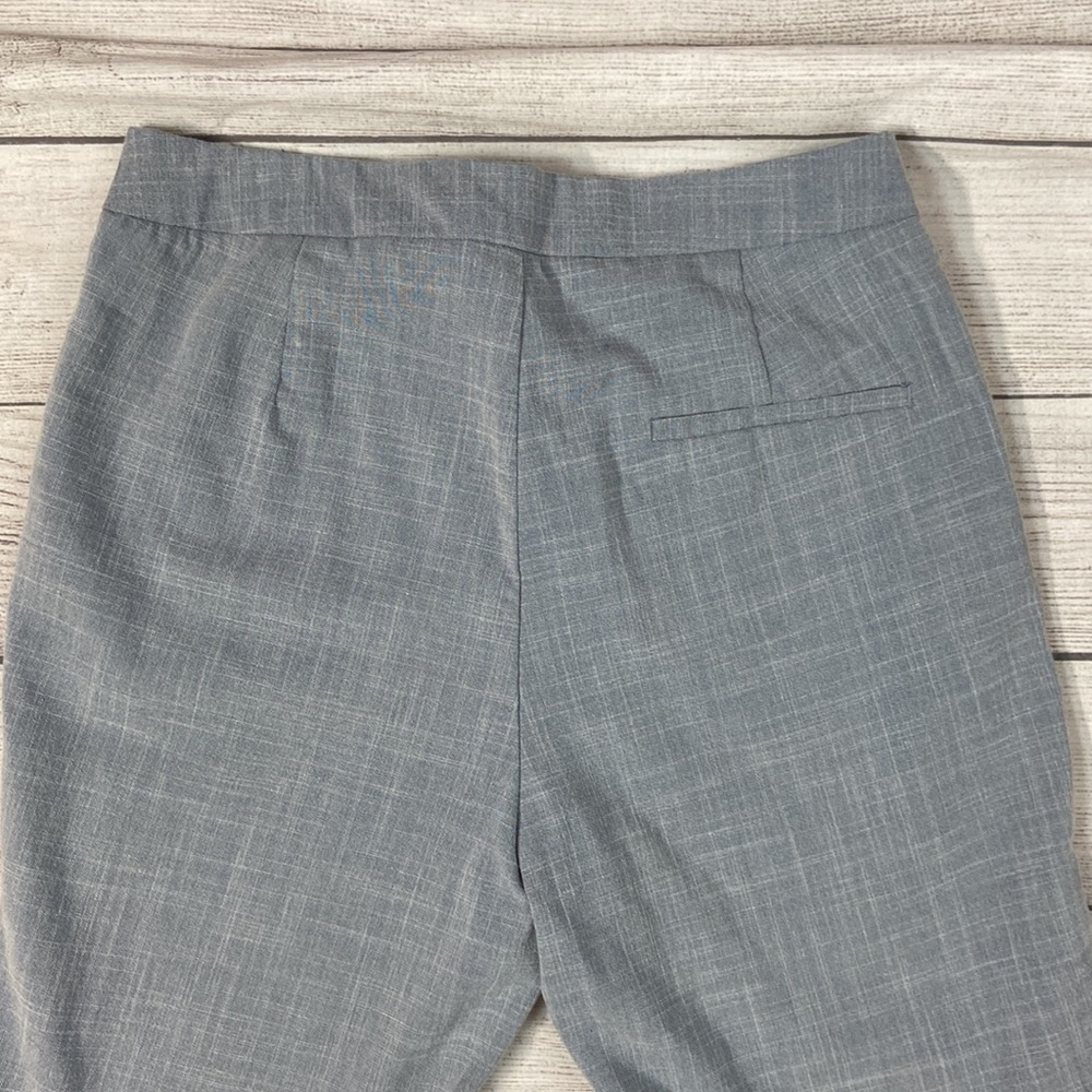 ZARA Blue Pattern Natural Waist Straight Leg Trouser Pants with pockets - Picture 15 of 16